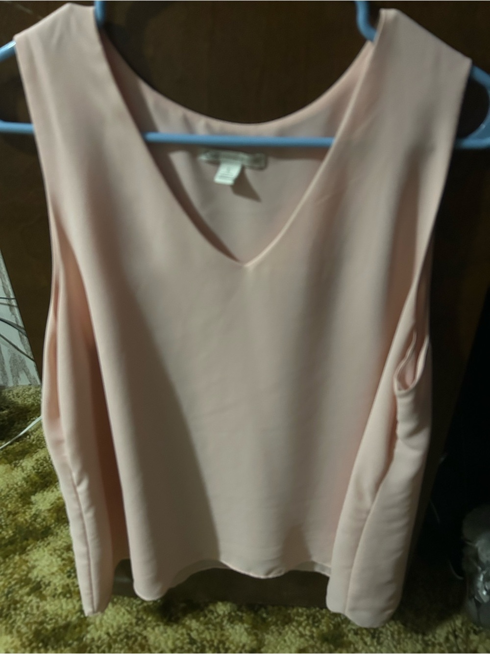 Cato Light Pink V-Neck Sleeveless Tank Top